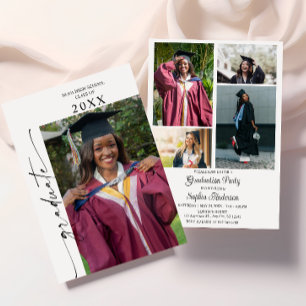 Faire-part de graduation avec photo