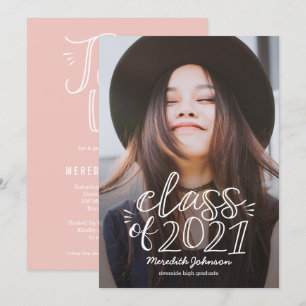 Faire-part de graduation de la COULEUR MODIFIABLE