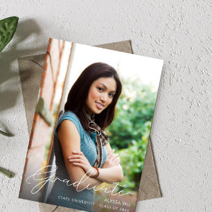 Faire-part de graduation de la photo de la méthode