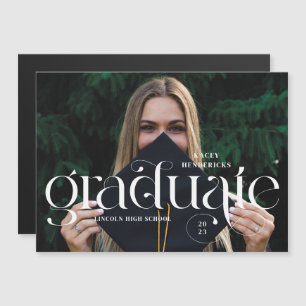 Faire-part de graduation de la photo Swirl magnéti