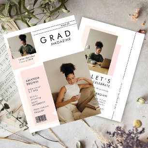 Faire-part de graduation du magazine Boho moderne