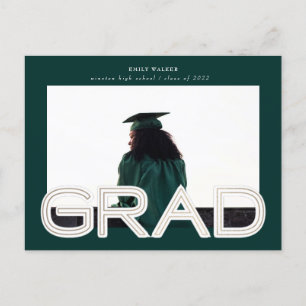 faire-part de graduation en or gras