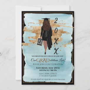 Faire-part de graduation Invitation Légère peau