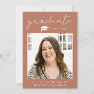 faire-part de graduation photo Boho 2023