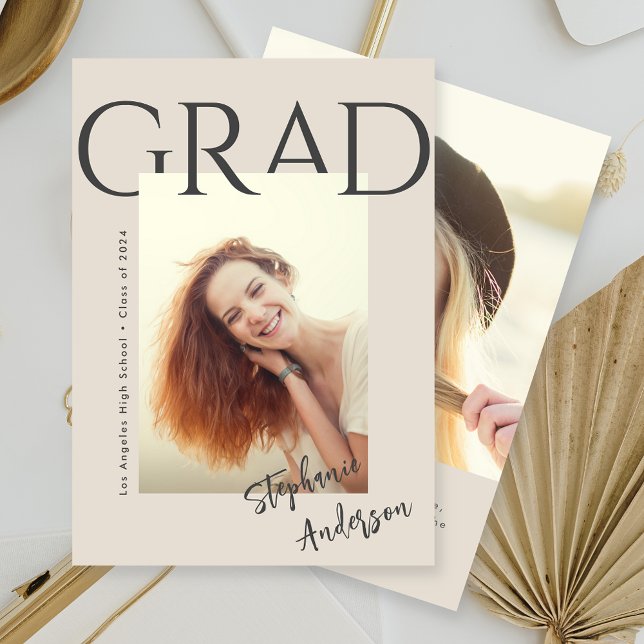 Faire-part de graduation photo simple moderne (Créateur téléchargé)