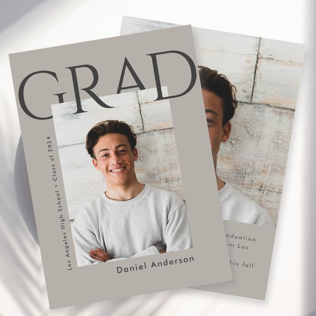 Faire-part de graduation photo simple moderne (Créateur téléchargé)