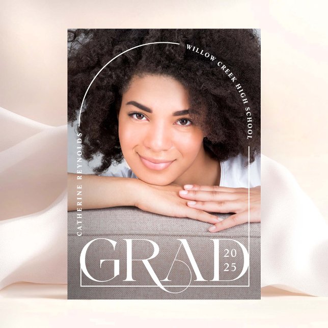 Faire-part de graduation photo simple moderne (Créateur téléchargé)