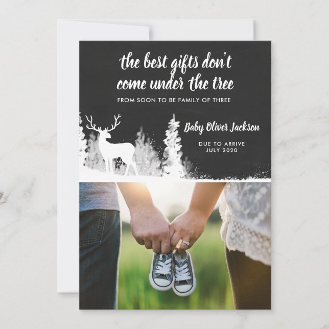 Faire-part de grossesse Antler| Photo (Devant)