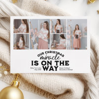 Faire-part de grossesse de Noël multi photo
