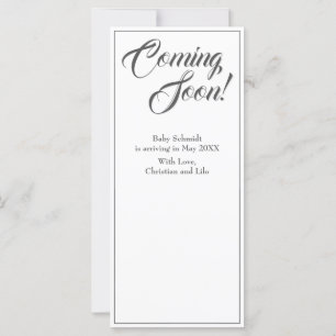 Faire-part de grossesse de style classique