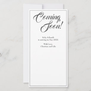 Faire-part de grossesse de style classique