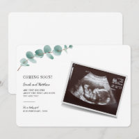 Faire-part de grossesse Eucalyptus Reveal Baby