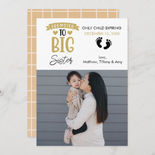 Faire-part de grossesse Grande soeur