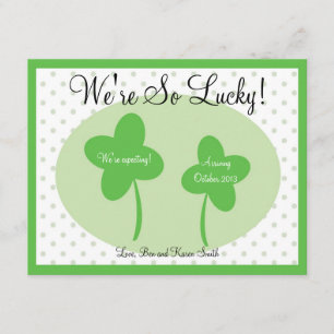Faire-part de grossesse Jour de la Saint Patrick /