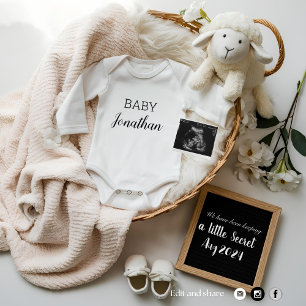 Faire-part de grossesse minimaliste