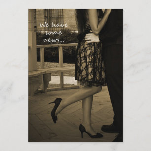 Faire-part de la fugue du couple élégant