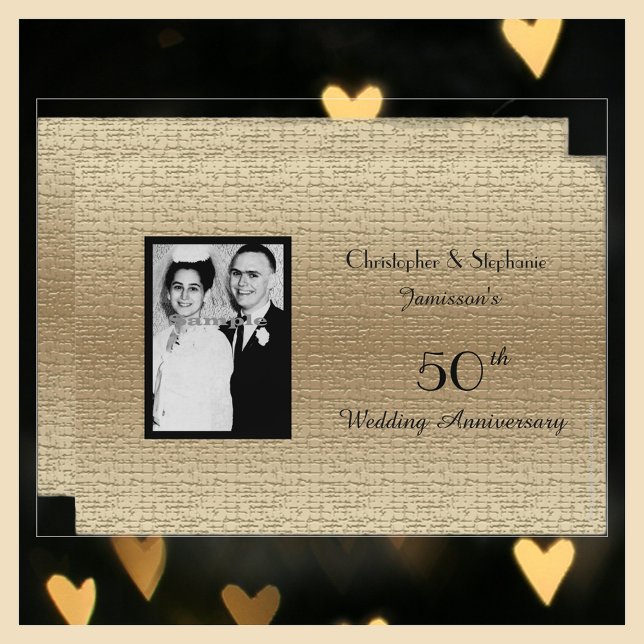 Faire-part de luxe pour les 50 ans de mariage avec (Créateur téléchargé)