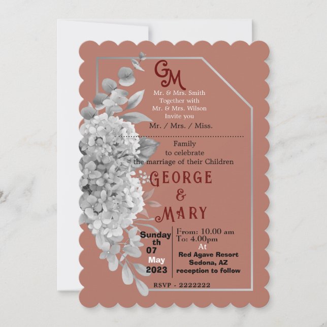 Faire-part de mariage (Devant)