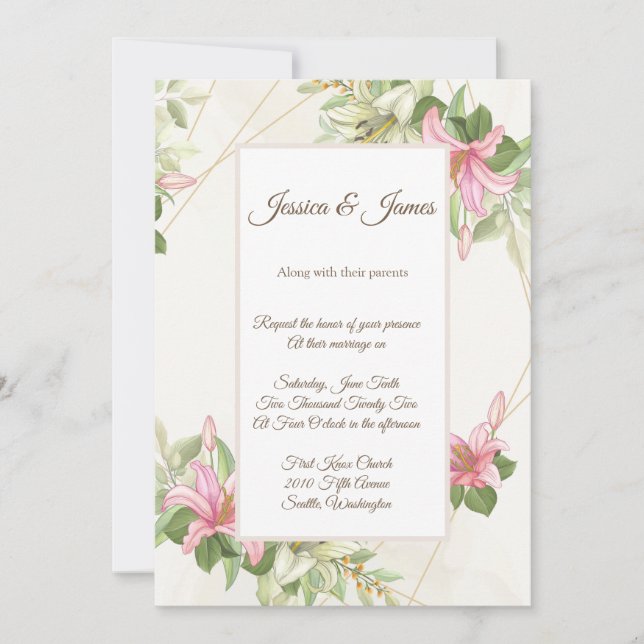 Faire-part de mariage (Devant)