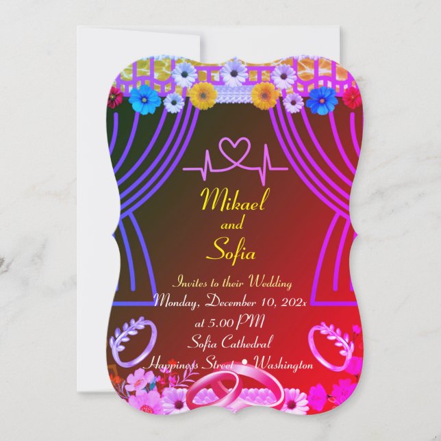 Faire-part de mariage (Devant)