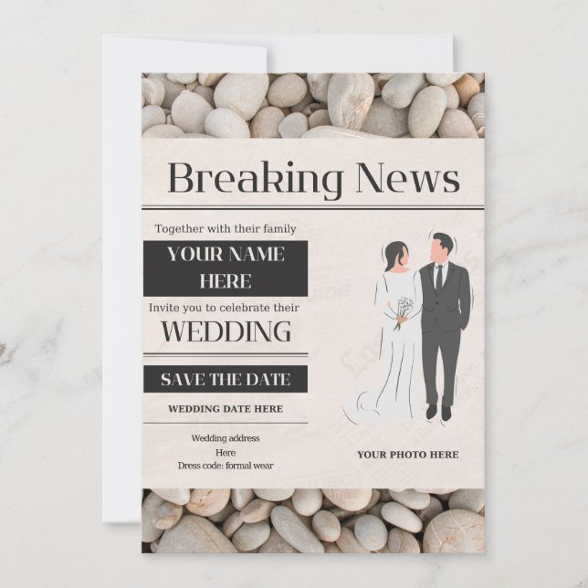 faire-part de mariage (Devant)