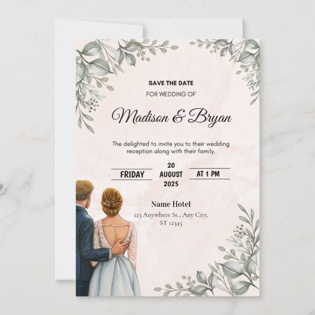 Faire-part de mariage (Devant)