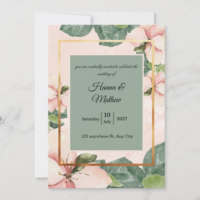 faire-part de mariage (Devant)