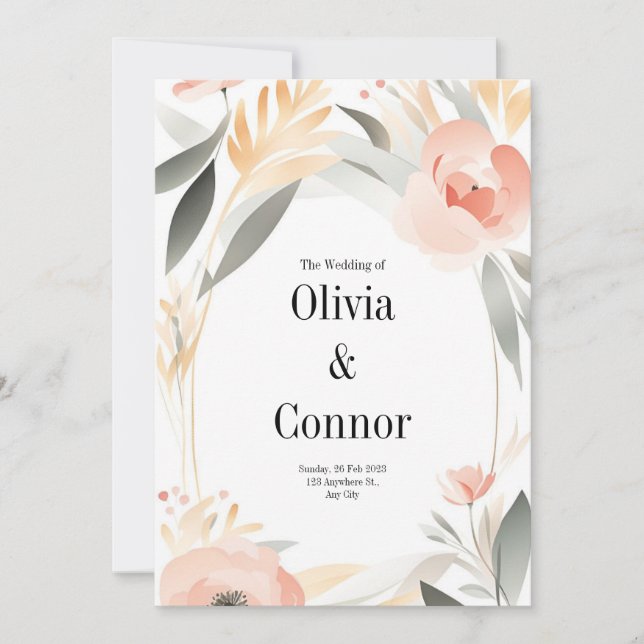 Faire-part de mariage (Devant)