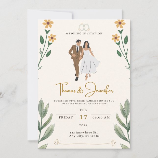 Faire-part de mariage (Devant)