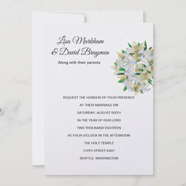 Faire-part de mariage (Devant)