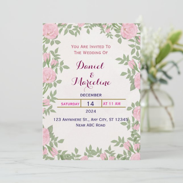 Faire-part de mariage (Debout devant)