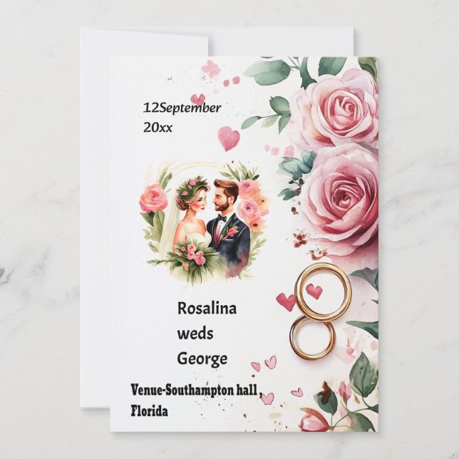 Faire-part de mariage (Devant)