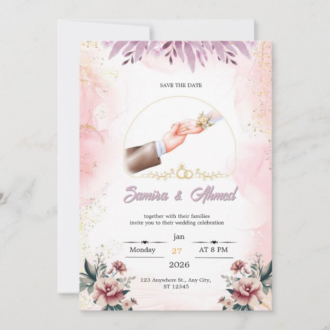 Faire-part de mariage  (Devant)