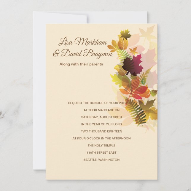 Faire-part de mariage (Devant)