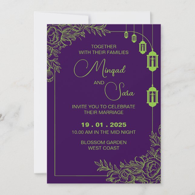 Faire-part de mariage (Devant)