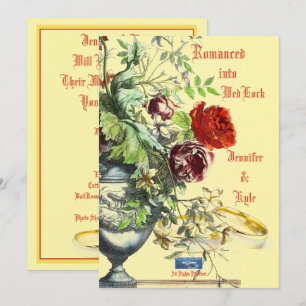 Faire-part de mariage 1 Crème (Romancé) RFPMDesign