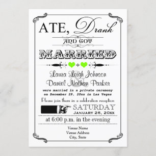 Faire-part de mariage 7 de poster vintage et de