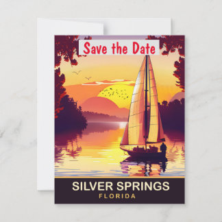 Faire-part de mariage à bord d'un voilier à Silver