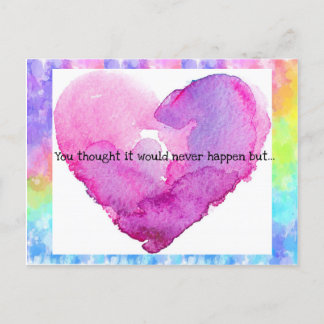 Faire-Part de Mariage à Cœur Tie-Dye