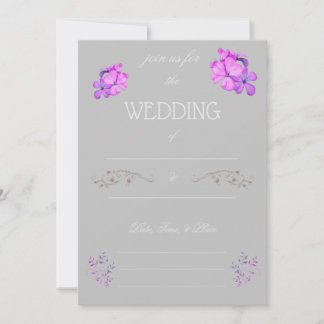 Faire-part de mariage à compléter
