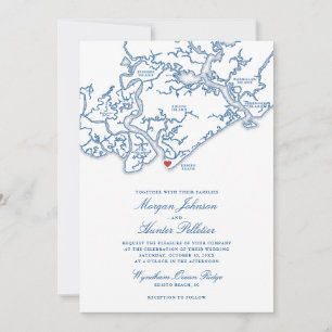 Faire-part de mariage à Edisto Beach   Edisto Isla