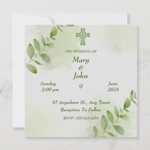 Faire-part de mariage à fleurs