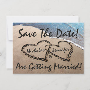 Faire-part de mariage à Hearts Sand Beach "Save Th