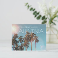 Faire-part de mariage à la plage de Californie