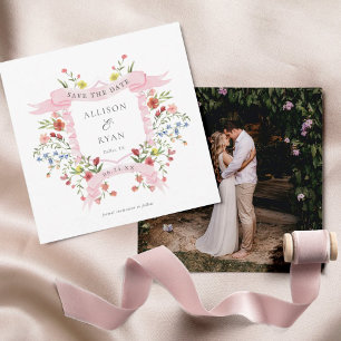 Faire-part de mariage à la sauvageonne Fleur de ma