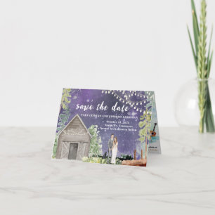 Faire-part de mariage à l'aquarelle Nashville
