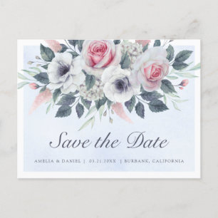 Faire-part de mariage à l'aquarelle romantique Ros
