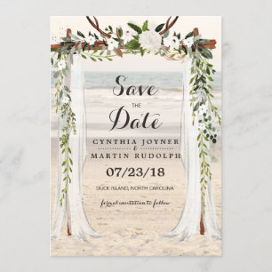 Faire-part de mariage à l'arbor Beach Save the Dat