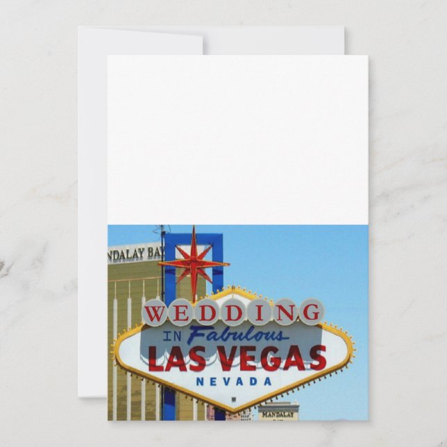 Faire-part de MARIAGE à Las Vegas la Fabuleuse (Devant)