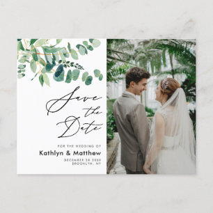 Faire-part de mariage à l'écriture de verdure d'Eu